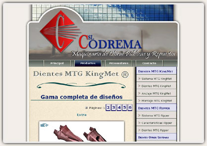 Captura de pantalla de codrema.com